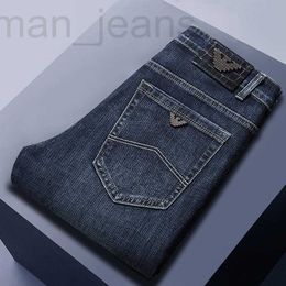 Jeans pour hommes designer 2022 printemps nouveaux pantalons en denim de marque pour hommes lâche tube droit réseau de loisirs élastique jeunesse taille moyenne 17S7