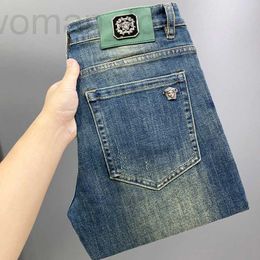 Jeans pour hommes Designer 2023 Automne / Hiver Tendance Lâche Décontracté Polyvalent Pantalons longs Haut de gamme Européen pour hommes EF2P