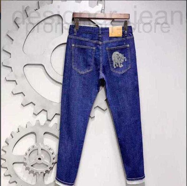 Men's Jeans Designer 2024 Show Style High Elastic and Non FaDing Master Edition Small Straight Barrel SGIJ X9RB