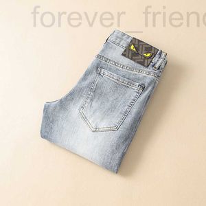 Designer de jeans masculin 2024 printemps / été nouveau pantalon de denim bleu clair mince n956-p165 n9wy