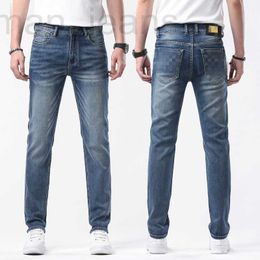 Designer de jeans pour hommes 23 printemps / été nouvelle broderie haut de gamme grande vache coupe ajustée à manches droites pantalon long élastique imprimé style tendance 4KMN