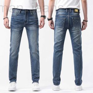 Heren Jeans designer 23 Lente/Zomer Nieuw Borduurwerk High end Grote Koe Slim Fit Rechte Mouw Elastische Lange Broek Bedrukt Trendy Stijl 4KMN