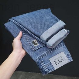 Jeans pour hommes designer 7 jeans brodés élastiques en direct hommes jeunes qualité classique super doux petit pantalon droit W6T0