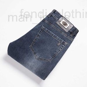 Jeans pour hommes Designer Automne et hiver Hommes Haut de gamme Business européen Petite jambe droite Pantalon de marque RT41 8W8N