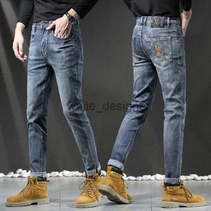 Jeans pour hommes Designer Automne et Hiver Nouveaux Jeans Hommes Qualité Slim Fit Petits Pieds Pantalon Long Mode hommes pantalons