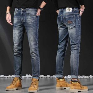 Herenjeans ontwerper Herfst en winter nieuwe jeans, heren B, hoogwaardige kwaliteit, Daniel, slim fit, kleine voeten, elastische broek, merkkleding BGGB