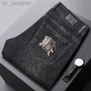 Designer de jeans masculin automne nouveau jeans en européen de la petite taille de la taille et de la marque de mode à taille moyenne et à la taille de la taille haute