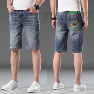 Designer de jeans masculin Beauty Beauty Broidered Cropped Jeans, short masculin, Slim Fit Cotton Stretpants, Summer Thin Style European Gahq Jtew