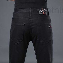 Jeans pour hommes marque de créateur noir léger produits de vache de luxe Original printemps et automne Style première ligne EAYK