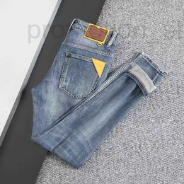 Designer de jeans masculin concepteur classique d'Europe des Jeans masculins monogramme presbytériens de broderie cousue de la tendance de la tendance de la tendance de la marque pour hommes slim 51N6