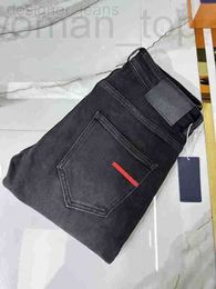 Jeans pour hommes Designer Designer 2023 Nouveaux jeans d'automne et d'hiver pour hommes confortables pantalons de crayon mélangés de coton stretch de luxe marque top SG9W YQE9 WXPQ
