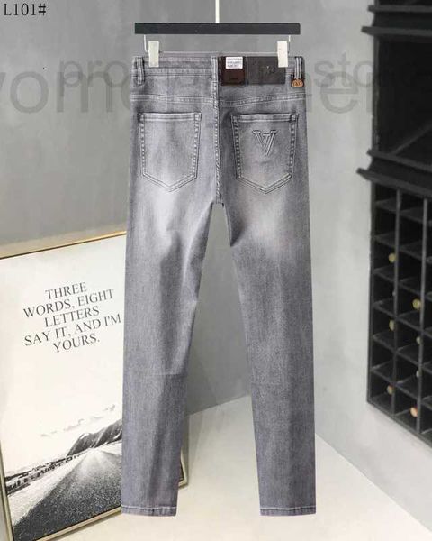 Jeans pour hommes Designer Designer 2023 Pantalon femme Sport Jacquard Motif Label Printemps Été Pantalon décontracté Hip Hop Taille 29-40 PBB3 SSBI