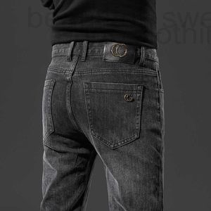 Jeans pour hommes Designer Marque Hong Kong Trendy Slim Fit Leggings Automne et hiver Version coréenne Pantalon décontracté polyvalent STYS UDLM