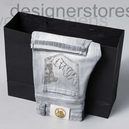 Herenjeans designer Designer Denim shorts heren ue suer dunne wassing geborduurd rookgrijs vijfpunts nts G3GG 4WZR