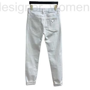 Jeans pour hommes Designer Marques de mode design Jeans habillés Pantalons prdda original style correct uni noir et blanc stretch slim business casual wash denim