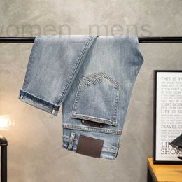 Herenjeans designer Designer jeans voor heren Luxe kwaliteit Lente/zomer Nieuwe Donkey Family Elastiek Middentaille Slim Fit Small Straight Barrel Europese heren L64Q