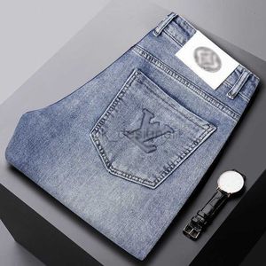 Designer en jeans masculin brodé jean imprimé jeans masculin nouveau tendance slim pantalon jj76g39