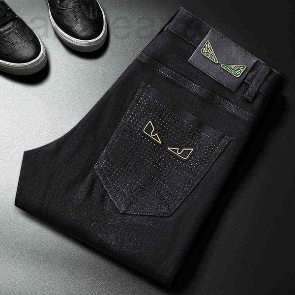Jeans pour hommes Designer End High Imprimé Automne Mode Estampage Tendance Gris Noir Scratch Fit Pantalon TO1K