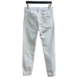 Herenjeans ontwerper modemerken ontwerp heren jeans geklede broek prdda originele juiste stijl effen zwart en wit stretch slank zakelijk casual wassing denim I7ZJ