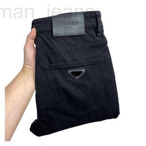 Herenjeans ontwerper modemerken ontwerp heren jeans geklede broek originele prdda correcte stijl gewoon zwart en wit stretch slank zakelijk casual wassen A114