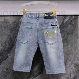 Heren jeans ontwerper vijfdelige broek voor heren mode Instagram zomerjeans, jeugdige en trendy, luie eenvoudige, originele verblijftrend, temperament, gewassen nieuwe stijl hn2b