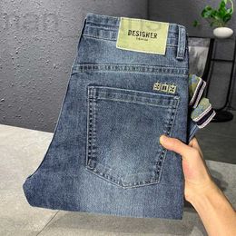 Heren Jeans designer Harun Broek Losse Kleine Rechte Elastische Slim-fit broek Koreaanse Mode Veelzijdige High end Casual Mannen D1GP