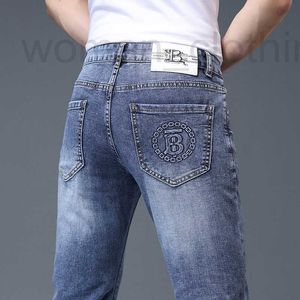 Designer de jeans masculin concepteur haut de gamme automne et d'hiver nouveaux produits de luxe jeans mens slim fit, petits pieds, version coréenne élastique et décontractée xcs9