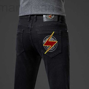 Herenjeans designer High-end herenmode merk jeans 2021 herfst en winter nieuwe geborduurde rechte broek met kleine pijpen GFHP