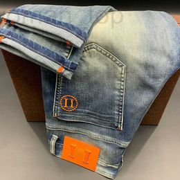 Jeans voor heren Designer hogere versie Heren casual broek Broek Letterborduurwerk Mode Knoptoegang Heren 9Z73