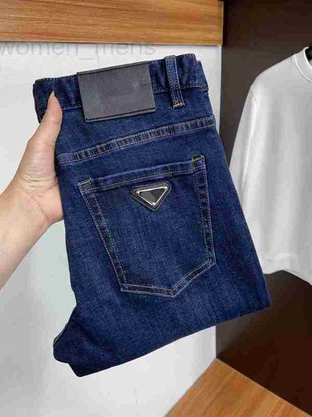 Jeans pour hommes Designer Highmens Jeans simple couleur unie design confortable bleu pantalons décontractés luxe CHO9