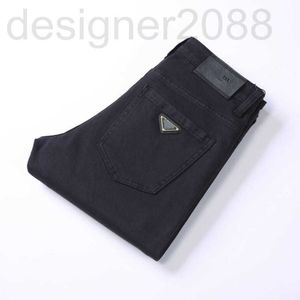 Jeans pour hommes Designer Jean Pantalon Automne Hiver Haute Qualité Coton Denim Pantalon Solide Couleur Stretch Poche Mode Slacks 60x5