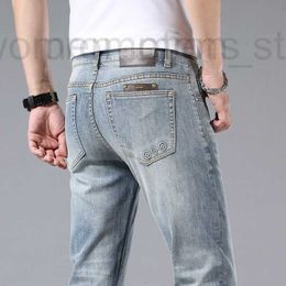 Jeans de concepteur de jeans masculins pour le printemps / été masculin nouveau Slim Small Small Straight Tube Business Summer Pantal NF0D SEJW
