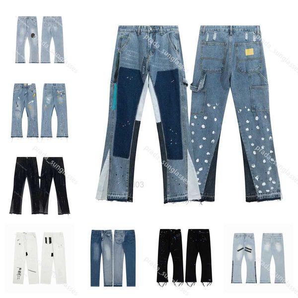 Jeans en jeans pour hommes jeans jeans jeans jeans déchiré pantalon hip hop pantalon jeans noir vêtements jeanst2vq de haute qualité