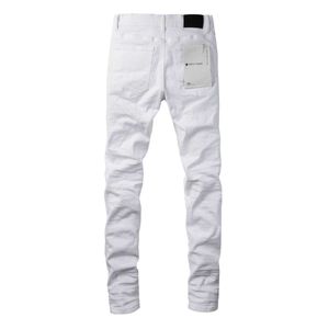 Jeans pour hommes Jeans de marque Purple Brand High Street White 9024 Marque de mode pour hommes Purple8L5R