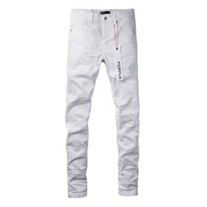 Herenjeans Designer Jeans Paars Merk High Street Wit 9024 Herenmode Merk PaarsMXFF