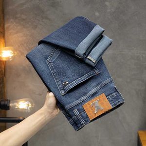 Jeans pour hommes Jeans de créateur printemps nouveau produit Jeans hommes haut de gamme affaires européennes petit Tube droit pantalons de marque à la mode