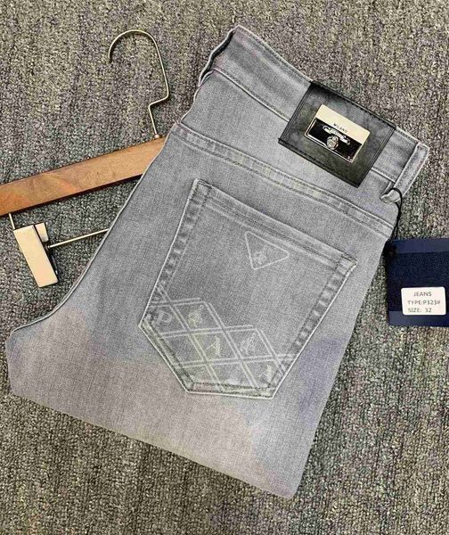 Jeans para hombres Jeans de diseñador para mujer de cintura alta Pa retro lavado triángulo ashion pantalones de mezclilla rectos ajustados LI6Z