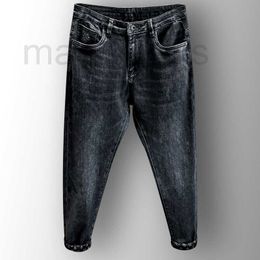 Jeans pour hommes Designer Jeans amples pour hommes en automne et en hiver nouveaux pantalons décontractés élastiques pour jeunes de taille moyenne jeans pour hommes à petite jambe IFR5