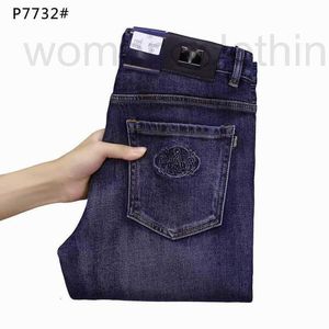 Jeans pour hommes Designer Marque de luxe jeans pour hommes à la mode haut de gamme version coréenne extensible de pantalons pour hommes non repassés et infroissables RICU