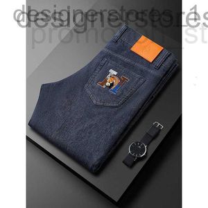 Herenjeans Designer Luxe borduurwerk lente dunne wasjeans heren slanke casual broek heren DJQ1 MG7K