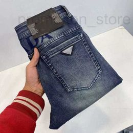 Heren jeans ontwerper heren jeans ontwerper broek heren mode lente brief print denim broek stretch gewassen luxe rgyo