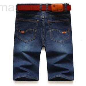 Designer de jeans pour hommes Men'S Business Casual All-Match Thin Classic Fashion Brand Loose Stretch Denim Shorts Summer Blue Five-Point Pants