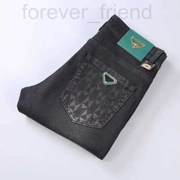 Diseñador de jeans para hombres elasticidad para hombres Jean Hombre pantalones de moda para hombres y mujeres pantalones de lujo tendencia de mezclilla marca de motos para hombres botones flacos 07 Momj