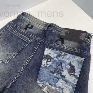 Jeans pour hommes Designer Jeans pour hommes pantalons shorts jogging paaa lavé accès à glissière pantalon leggings décontractés 110kg ICXA