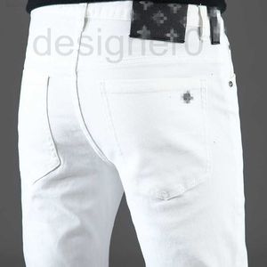 Herenjeans Designer herenjeans kleine voeten slank passend katoen nieuwe zomerjeans herenmerk Jeans Zwart en Wit Broek VNSW