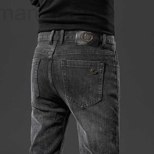 Designer de jeans pour hommes Nouvelle marque de jeans pour hommes porter printemps et été mince petit pied slim fit pantalon élastique coréen IRS1