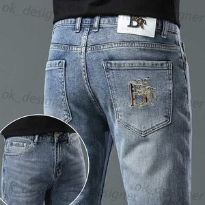 Designer en jeans masculin nouveau jean pour le pantalon masculin élastique luxe léger luxe masculin élastique