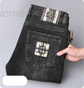 Jeans pour hommes Designer New JEANS Pantalon Pantalon Pantalon BBiStretAutumn Hiver Jeans ajustés Pantalons en coton lavés affaires droites décontractées XW2099-00 S8R2