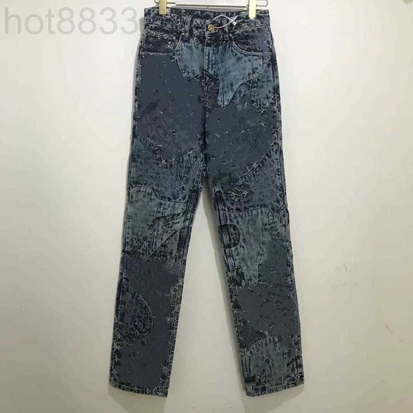 Jeans pour hommes Designer Paris Itlay Skinny Casual Street Fashion Pockets Warm Men Women Couple Outwear Free Ship 8N3N