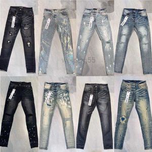 Heren jeans ontwerper Purple Merk voor mannen dames broek jeans zomergat hight kwaliteit borduurwerk paarse jean denim broek heren purpl fedckoof